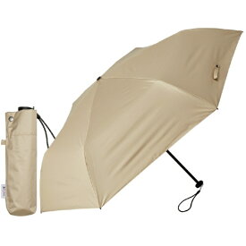 KIZAWA｜キザワ 折りたたみ傘 超軽量カーボン日傘 6本骨 クラシック ベージュ MEX50BC-063PI-beige [晴雨兼用傘 /50cm]