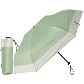 KIZAWA｜キザワ 折りたたみ傘 超軽量カーボン日傘 6本骨 バイカラー モス×オフ MEX50DP-063PI-moss-off [晴雨兼用傘 /50cm]