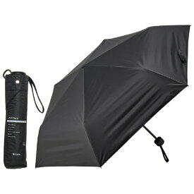 KIZAWA｜キザワ 折りたたみ傘 ユニセックス日傘 6本骨 ricca ブラック K020-M55I-black [晴雨兼用傘 /55cm]