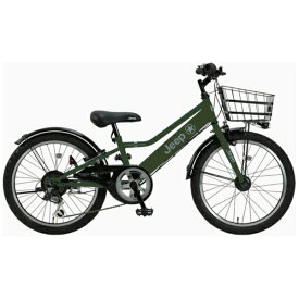 ジープ｜Jeep 20型 子供用自転車 Jeepオートライトジュニアサイクル(外装6段変速) OLIVE JE-20S2025年モデル【キャンセル・返品不可】 【代金引換配送不可】