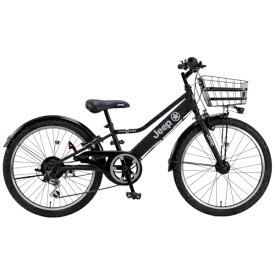 ジープ｜Jeep 22型 子供用自転車 Jeepオートライトジュニアサイクル(外装6段変速) BLACK JE-22S2025年モデル【キャンセル・返品不可】 【代金引換配送不可】