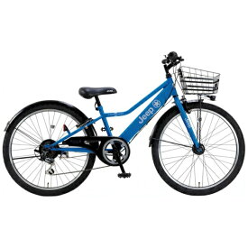 ジープ｜Jeep 24型 子供用自転車 Jeepオートライトジュニアサイクル(外装6段変速) BLUE JE-24S2025年モデル【キャンセル・返品不可】 【代金引換配送不可】