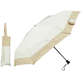KIZAWA｜キザワ 折りたたみ傘 コンパクト形状安定日傘 opal オフ×ベージュ M50XT-064PI-off-beige [日傘 /50cm]
