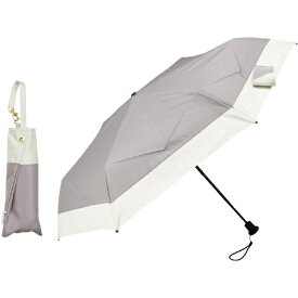 KIZAWA｜キザワ 折りたたみ傘 コンパクト形状安定日傘 opal グレー×オフ M50XT-064PI-grey-off [日傘 /50cm]