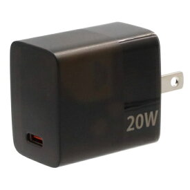 Protostar｜プロトスター PD対応Type-C 1口ACアダプター ブラック ACPDC20BK