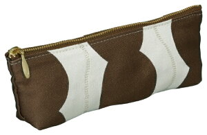 PILOT|パイロット 桐生織 ソフト筆入れ ペンケースS Wanofu(和の布) ラウンドブラウン PCW-1-BN