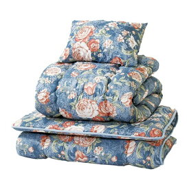 ファミリー・ライフ｜Family-life 【布団7点セット】 防ダニ・抗菌防臭加工ボリューム組布団 ブルー