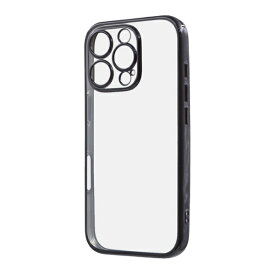 レイアウト｜rayout iPhone 16 Pro Like standard 精密設計 カメラ保護 衝撃吸収 バンパー メタリック TPUソフトケース / ブラック RT-P47PFC2/BM