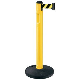 山崎産業｜THE YAMAZAKI CORPORATION コンドル ガイドポール 80-5000R（再生ゴムタイプ）支柱黄 ベルトトラ柄 【メーカー直送・代金引換不可・時間指定・返品不可】