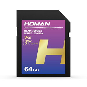 HOMANbz[} UHS-II SD Card V90 64GB