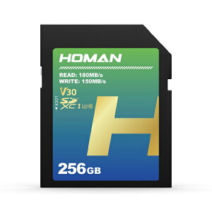 HOMANbz[} UHS-I SD Card V30 256GB