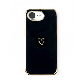 COCO case iPhone 16e キラリンハートケース ブラック 1716-16E-BLACK