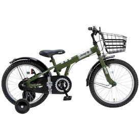 ジープ｜Jeep 18型 子供用自転車 Jeepキッズサイクル(シングルシフト) OLIVE JE-18G2025年モデル【キャンセル・返品不可】 【代金引換配送不可】