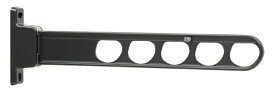 川口技研｜KAWAGUCHI GIKEN 屋外腰壁用物干 HDS型 ベース幅狭タイプ 1本 ホスクリーン ダークブロンズ HDS-55-DB