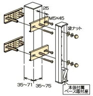 川口技研｜KAWAGUCHI GIKEN 屋外物干用 支柱ハサミ付パーツ 1袋 ホスクリーン ステンレス生地 HP-2