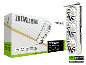 yGg[ő3{b9/1z ZOTACb]^bN Q[~OOtBbN{[h RTX 5070 AMP White Edition ZT-B50700FQ-10P [GeForce RTXV[Y /12GB] yzsz