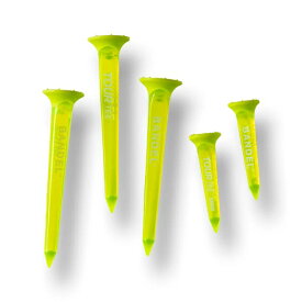BANDEL｜バンデル ゴルフティー TOURTEE LONG&SHORT 5piece set Neon Yellow BG-TTAS015