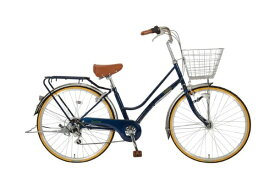 サイモト自転車｜SAIMOTO 自転車 エミファイン 266軽快_HD_BAA_F2 ダークネイビー [外装6段 /26インチ]【キャンセル・返品不可】 【代金引換配送不可】