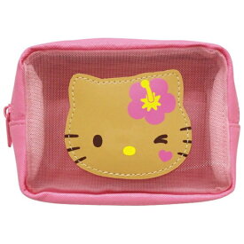 ケイカンパニー｜Kcompany サンリオ ハローキティ（日焼けシリーズ） メッシュポケット付きマルチポーチ ピンク
