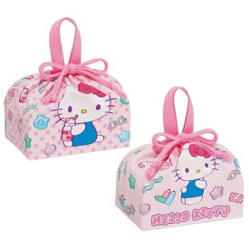 Skater｜スケーター ランチ巾着（2P）　キティちゃん マシュグミ