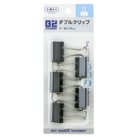 アイエス ダブルクリップ　中　25mm(5個入)