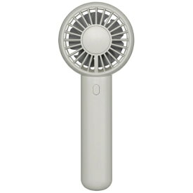 GREEN HOUSE｜グリーンハウス ミニ手持ちダブルファン USB充電式 グレー GH-FANHHU-GY