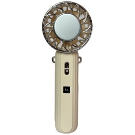 B.e.｜ビーイー 冷却プレート付き折りたたみハンディファン アイボリー BEHF25S-IMIV
