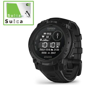 【エントリーで最大全額ポイント還元｜8/5迄】 GARMIN｜ガーミン Instinct 3 Dual Power （インスティンクト スリー デュアル パワー）45mm Tactical GPSスマートウォッチ GARMIN（ガーミン） Black 010-02934-80【Suica対応】