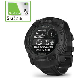 【エントリーで最大全額ポイント還元｜7/18迄】 GARMIN｜ガーミン Instinct 3 Dual Power （インスティンクト スリー デュアル パワー）50mm Tactical GPSスマートウォッチ GARMIN（ガーミン） Black 010-02935-80【Suica対応】