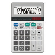 SHARP｜シャープ 実務電卓　ミニナイスサイズ EL-M722KX