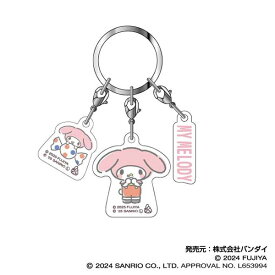 【2025年7月】 BANDAI｜バンダイ PEKO×サンリオキャラクターズ　3連アクリルキーホルダー02　マイメロディ【発売日以降のお届け】 【代金引換配送不可】