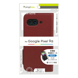 トリニティ｜Trinity Google Pixel 9a ［FlipNote］ 耐衝撃フリップノートケース ワインレッド TR-PX259A-FN-SHWR