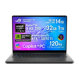 ASUSbGCX[X Q[~Om[gp\R ROG Zephyrus G14 (2025) GA403(RTX 5070 Ti) GNvXO[ GA403WR-AI9R5070TIG [14.0^ /Windows11 Home /AMD Ryzen AI 9 /F32GB /SSDF1TB /2025N05f]