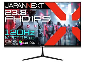 JAPANNEXT｜ジャパンネクスト USB-C接続 ゲーミングモニター JN-IPS238G120F-C6 [23.8型 /フルHD(1920×1080) /ワイド /120Hz]