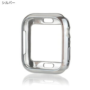 GAACAL�b�K�[�J�� APPLE WATCH 4-6/SE1-3 40MM ��y�ʂŃt�B�b�g�TPU���ϏՌ��t���[�� GAACAL �V���o�[ �V���o�[ W00598S2