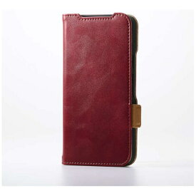 ELECOM｜エレコム Google Pixel 9a ケース レザー カバー 手帳型 マグネット フラップ 衝撃吸収 ワイヤレス充電可 ストラップホール付 スタンド機能付 レッド PM-P251PLFYRD