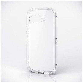 ELECOM｜エレコム Google Pixel 9a ケース ハイブリッド カバー 衝撃吸収 軽量 薄型 カメラレンズ保護設計 ワイヤレス充電可 ストラップホール付 ストラップホールシート付 TOUGH SLIM LITE クリア PM-P251TSLACR