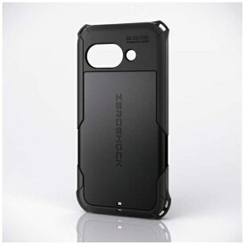 ELECOM｜エレコム Google Pixel 9a ケース ハイブリッド カバー 衝撃吸収 カメラレンズ保護設計 ワイヤレス充電可 ストラップホール付 ZEROSHOCK ブラック PM-P251ZEROBK