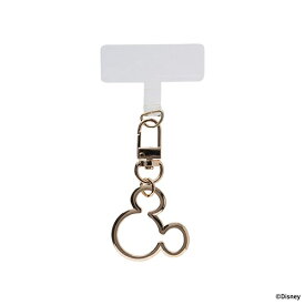 HAMEE｜ハミィ ディズニーキャラクター ストラップホルダー ミッキーアイコン/ゴールド 669-987179