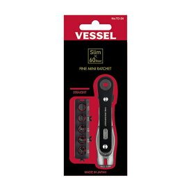 ベッセル｜VESSEL ファインミニラチェット　ストレート　ビット5本付 TD-24