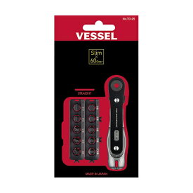 ベッセル｜VESSEL ファインミニラチェット　ストレート　ビット10本付 TD-25
