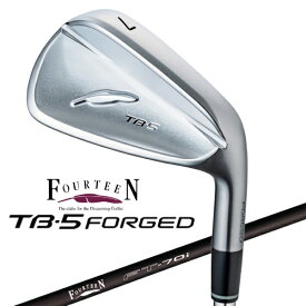 フォーティーン｜FOURTEEN アイアン 5本セット #6〜9、PW TB-5 FORGED 2025 [FT-70i オリジナルカーボンシャフト /1Flex /メンズ /右利き用]