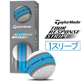 テーラーメイドゴルフ｜Taylor Made Golf ゴルフボール TOUR RESPONCE STRIPE ツアーレスポンス ストライプ ネオンブルー N9527101 [3球（1スリーブ）]