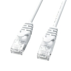 �T�����T�v���C�bSANWA SUPPLY LAN�P�[�u�� �z���C�g LA-SL6-05W [5m /�J�e�S���[6 /�X����]