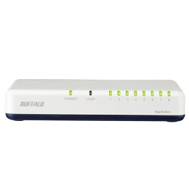 BUFFALO｜バッファロー スイッチングハブ [8ポート /1Giga対応 /ACアダプタ] プラスチック筐体 ホワイト LSW7-GT-8EPL/CWH