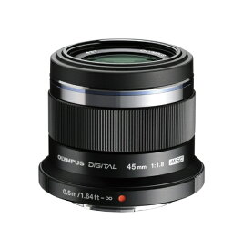オリンパス｜OLYMPUS カメラレンズ 45mm F1.8 M.ZUIKO DIGITAL（ズイコーデジタル） ブラック [マイクロフォーサーズ /単焦点レンズ][45MMF1.8BLK]