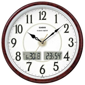 【エントリーで最大全額ポイント還元｜7/18迄】 CASIO｜カシオ 掛け時計 【wave ceptor（ウェーブセプター）】 茶木目調 ITM200J5BJF [電波自動受信機能有][ITM200J5BJF]