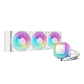 DEEPCOOL｜ディープクール 水冷CPUクーラー 120mmファンx3 [LGA1851/1700/1200/1155/1151/1150・AM5/AM4] LE360 WH V2 ホワイト R-LE360-WHAMMN-G-2