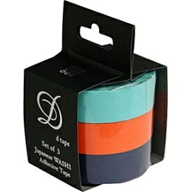 ナカバヤシ｜Nakabayashi 和紙マスキングテープ　d tape 3本 3P-11[DT153P11]