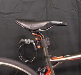 FORCE ミニダイヤルロック 90cm ブラケット付 ブラック 80010